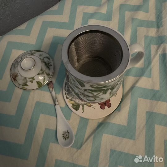 Чашка фильтр для чая. Фарфор