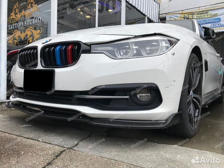 Сплиттер BMW 3 F30 NM на бампер без М пакета