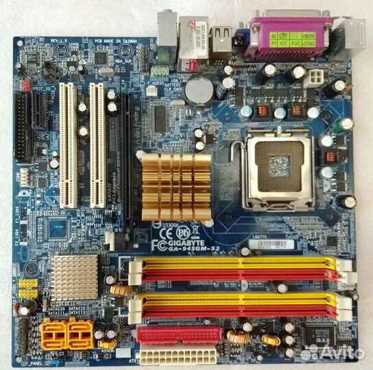 GA-945GM-S2 (socket 775) без сети