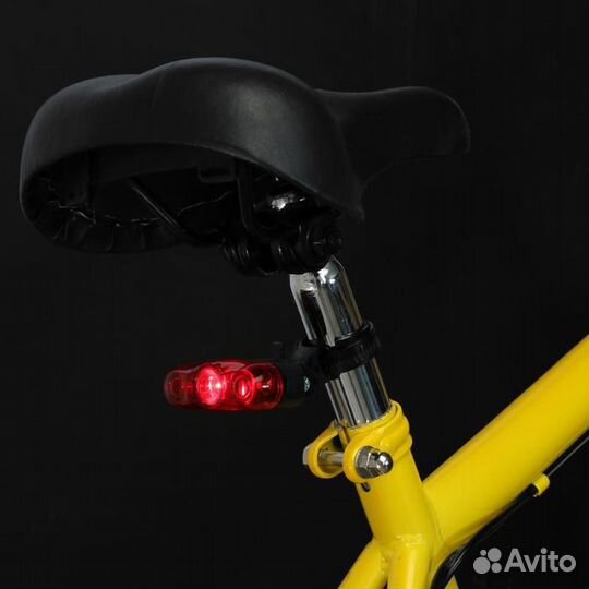 Фонарь велосипедный задний JY-595, 3 красных свето