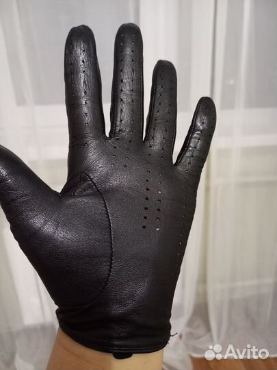 Перчатки женские кожаные 7.5 размер