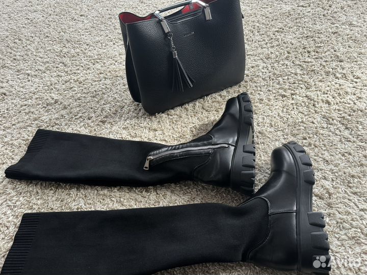 Сапоги чулки женские 37 размер