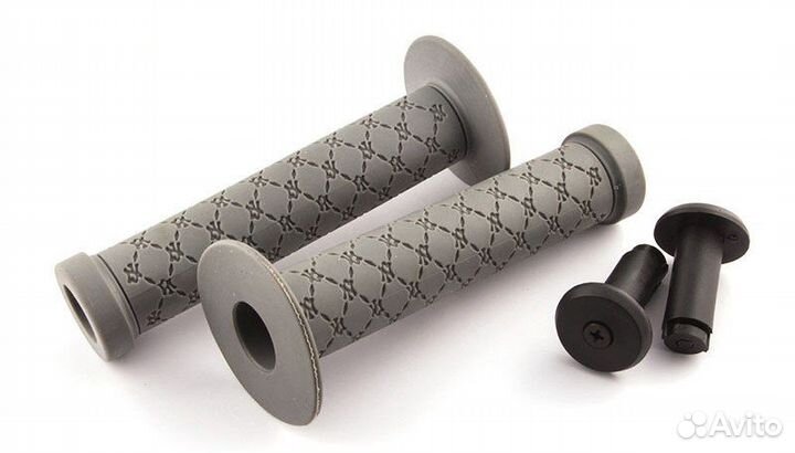 Грипсы BMX Clarks С100 серые (заглушки) L145mm