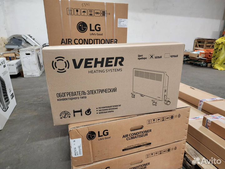 Конвекторы электрические veher 1 кВт, 1,5 Вт 2 кВт