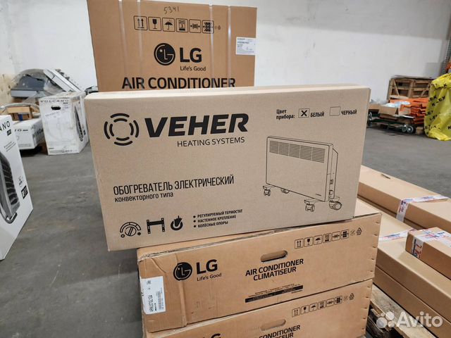 Конвекторы электрические veher 1 кВт, 1,5 Вт 2 кВт