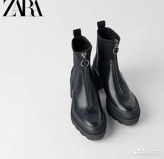 Zara Натуральная кожа