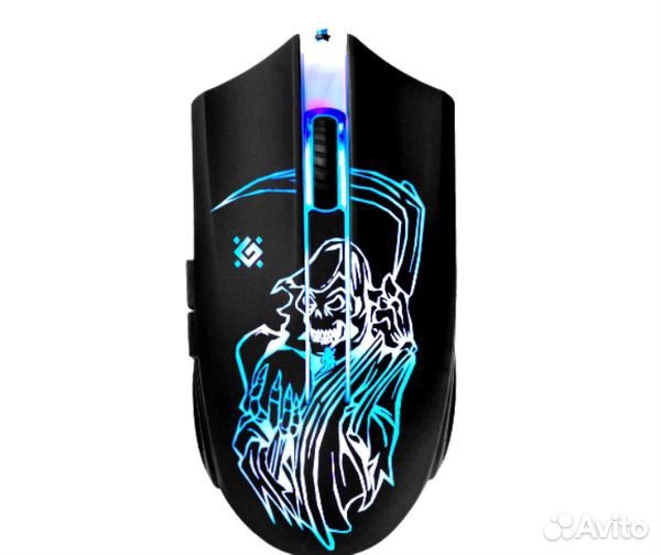Мышь проводная игровая (3200DPI) +коврик (Ghost)