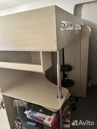 Кровать чердак/стол/стеллаж/шкаф