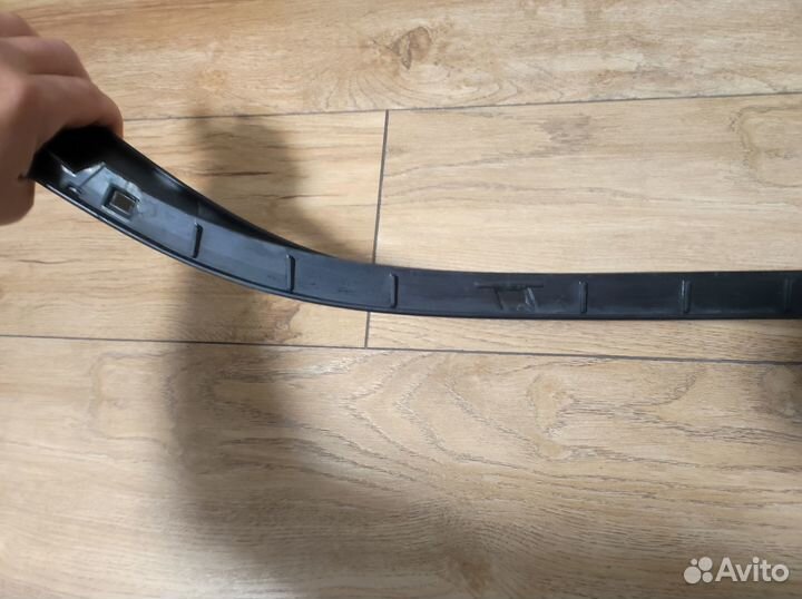 Передняя губа-юбка на бампер Opel Astra h