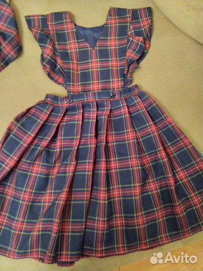 Школьная форма для девочки синяя 146