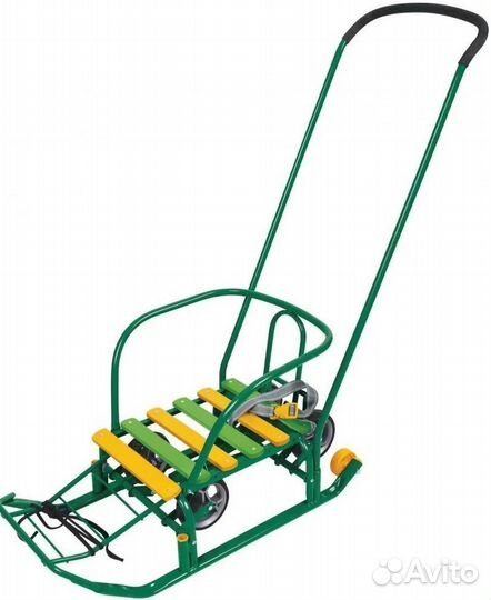 Санки с выдвижными колёсами Тимка 3