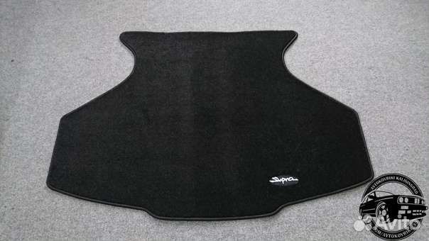 Автоковрик в багажник для Toyota Supra A80, черный
