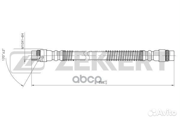 Шланг тормозной задний Renault Megane 96- Scenic