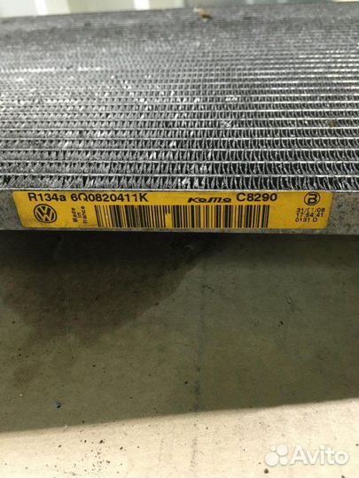 Радиатор кондиционера (конденсер) Skoda Fabia 2