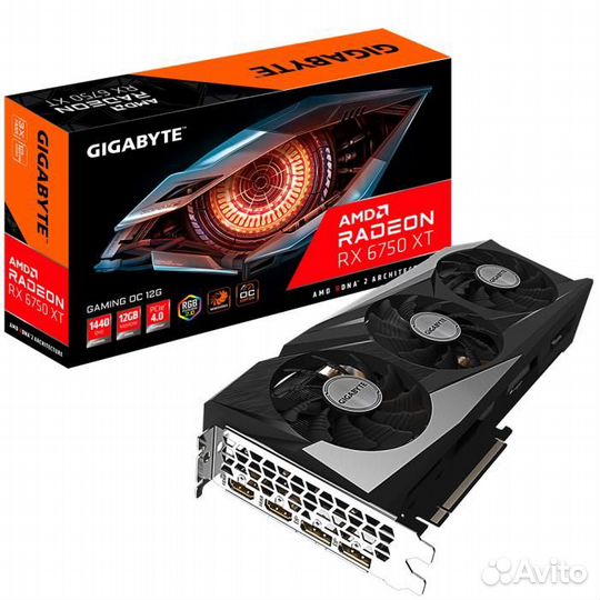 Видеокарта gigabyte AMD Radeon RX 6750 XT gaming