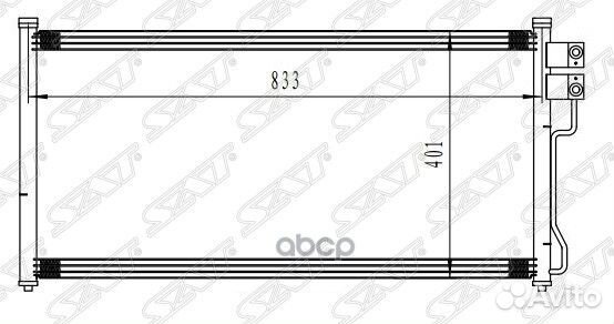 Радиатор кондиционера Ford Expedition 96-02 / L