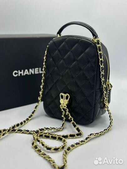 Рюкзак женский chanel натуральная кожа