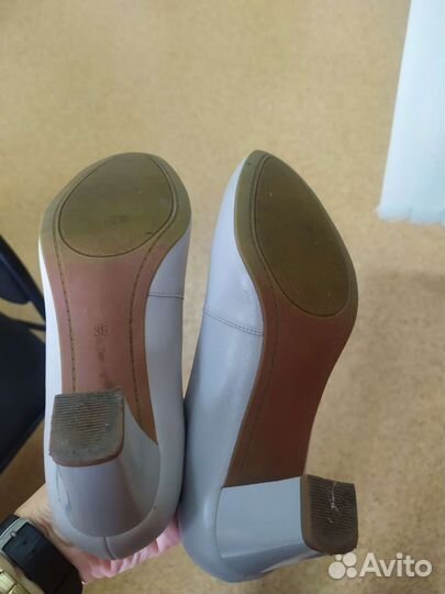 Кожаные туфли, 38 размер, в отличном состоянии