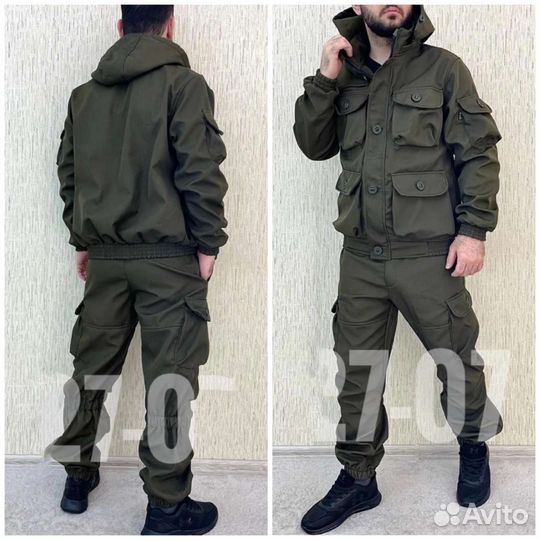 Костюм горка 8 демисезонная олива костюм на флисе