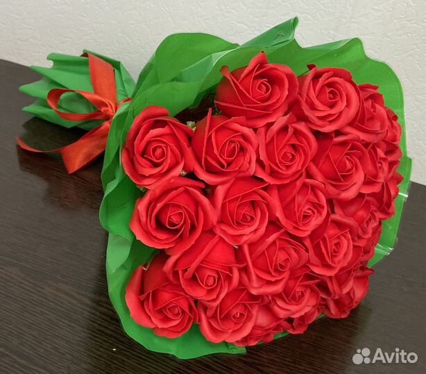 Букет из мыльных роз