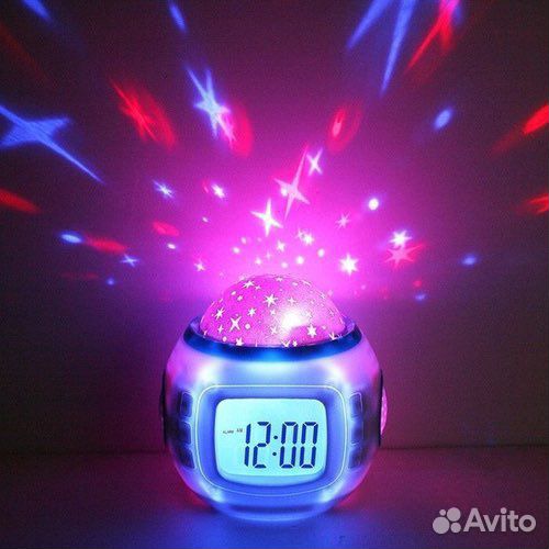 Музыкальные часы-будильник с проектором