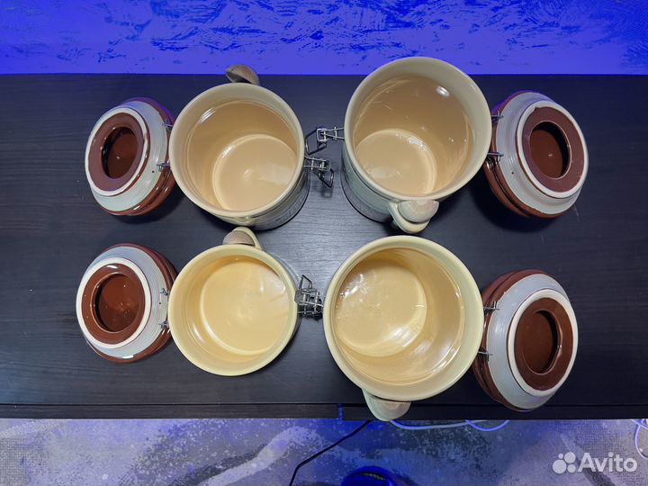 Банка для сыпучих продуктов с клипсой