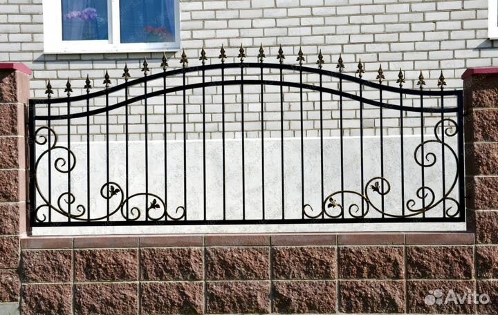 Металлические балконные ограждения Модель № 1865