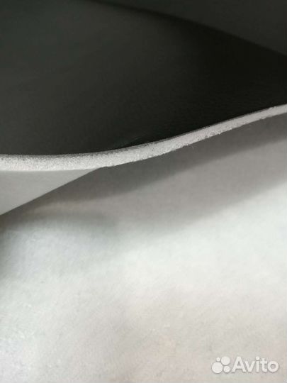 Экокожа, кожзам Орегон на поролоне 3мм чёрный