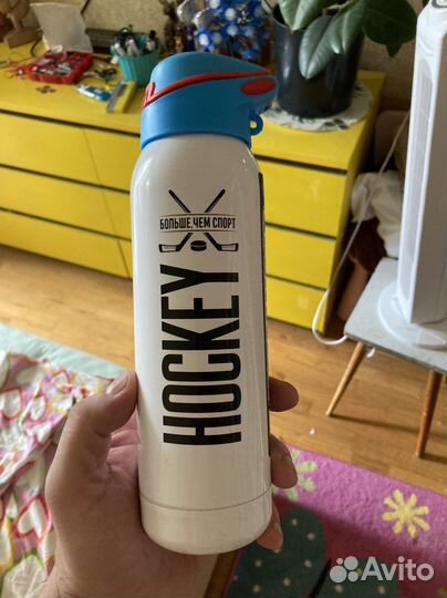 Термос с поильником Hockey Командор