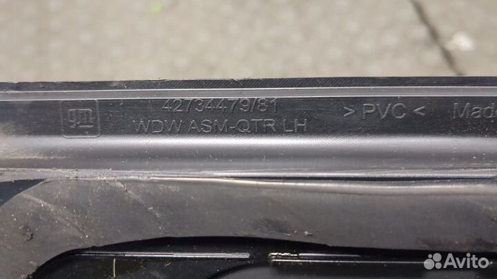 Стекло кузовное боковое левое заднее Renault Koleos 2016, 2016