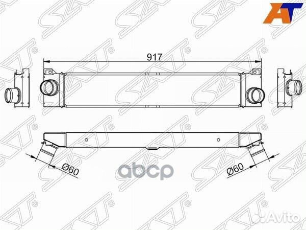 Радиатор интеркулера citroen jumper 06/fiat DUC