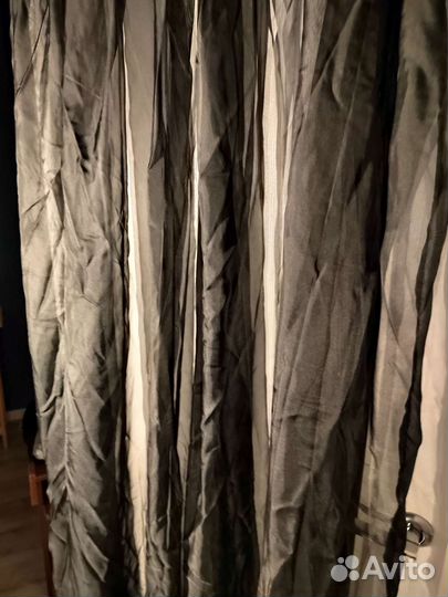 Шторы тюль новая черная