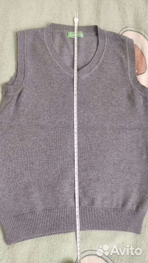 Жилетка для мальчика школьная серая 10-11