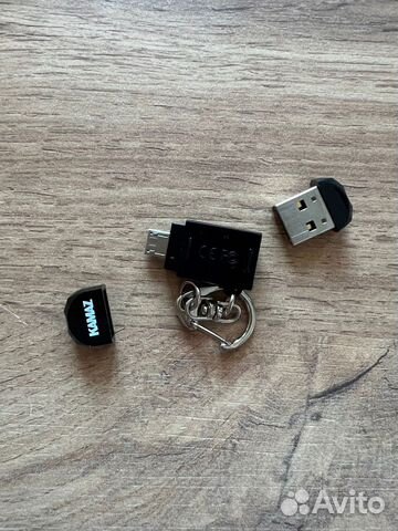 Флешка usb 16gb, переходником на micro USB