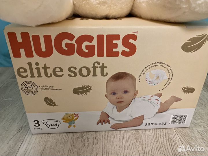 Подгузники 3 huggies elit soft