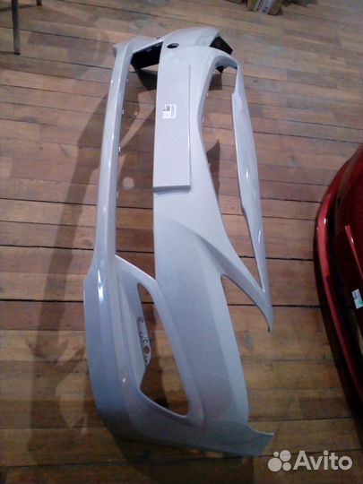 Бампер на хендай солярис, рестайлинг, бежевый