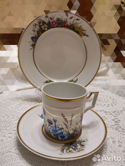 Кофейное трио и ваза-конфетница