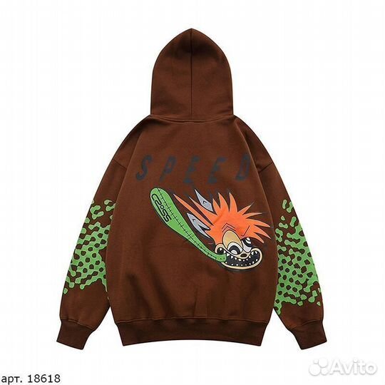 Худи Cactus Jack Коричневое