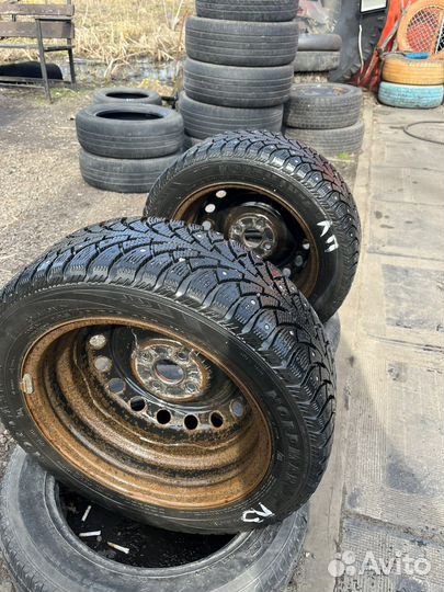 Колеса в сборе,радиус 15,4 шт