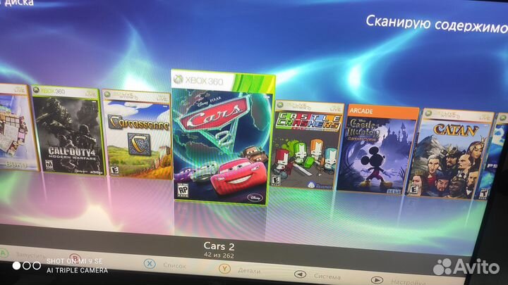Xbox 360, прошитая freeboot,2 джойстика 260 игр