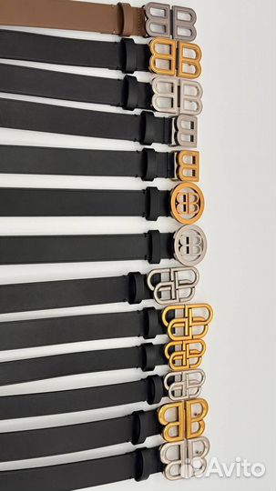 Ремень кожаный натуральная кожа balenciaga люкс