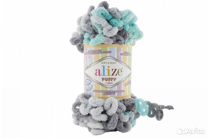 Пряжа Ализе Пуффи Колор (Alize Puffy Color)