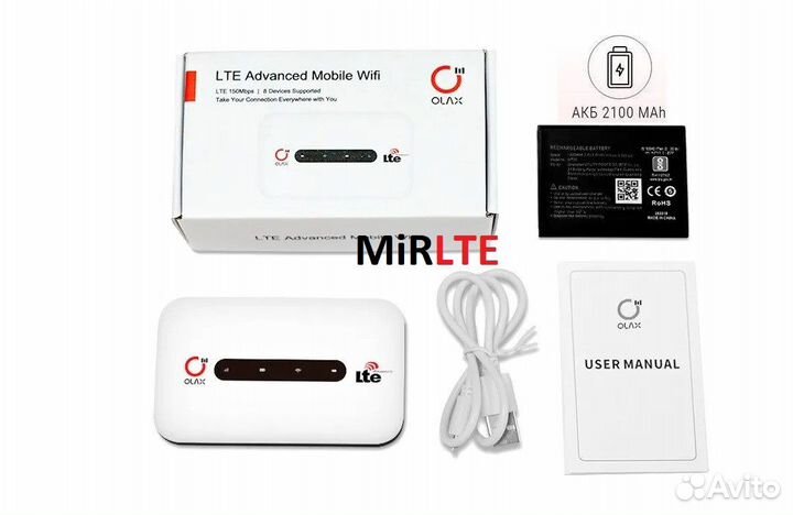 Мобильный роутер Olax MT20 Wi-Fi 3G/4G LTE Все Сим