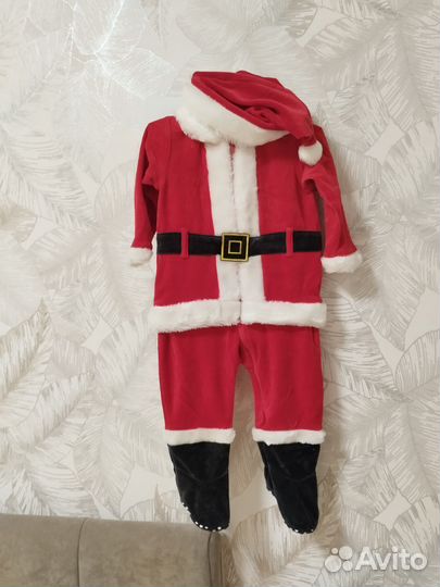 Новогодний костюм санты mothercare
