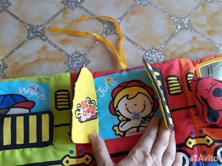 Паровоз музыкальный, тактильная игрушка