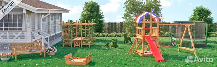 Детская деревянная игровая площадка Тасмания