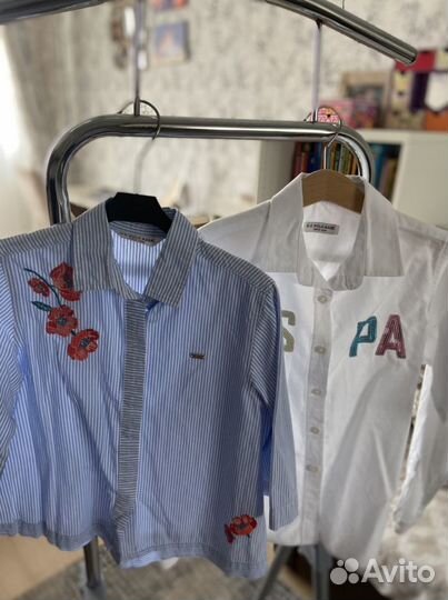 Школные рубашки для девочки-7/8/9 лет