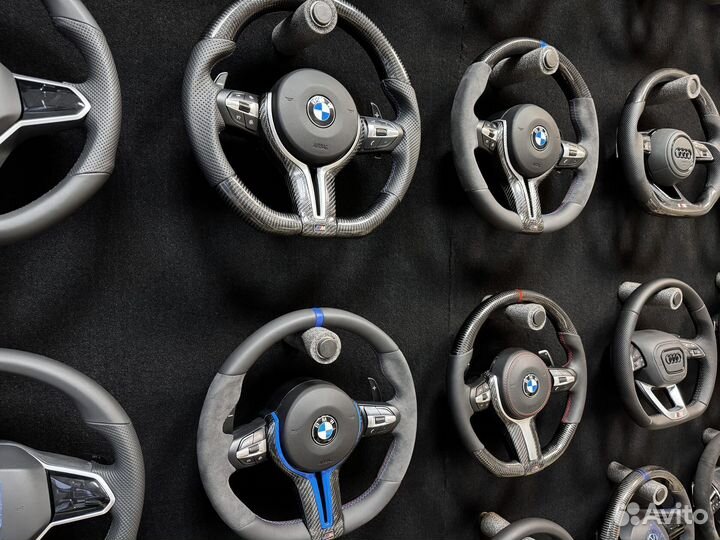 Рули BMW F серии. Строчка, подогрев, карбон Арт Т156627831