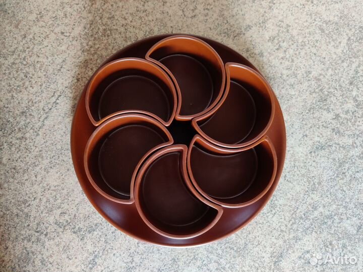 Керамическая менажница 7 предметов