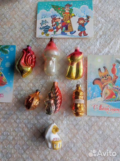 Елочные игрушки СССР одним лотом